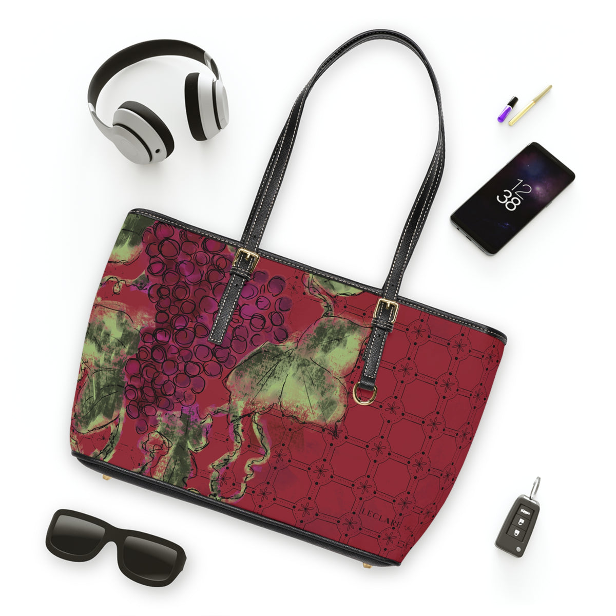 Tessera Red Shoulder Bag