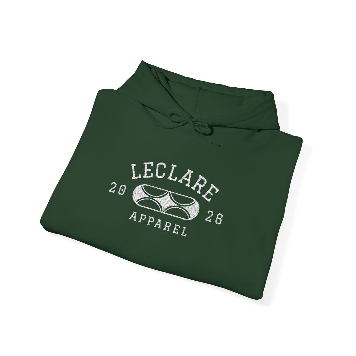 Leclare Sport-Style Hooded Sweatshirt (Embroidered)