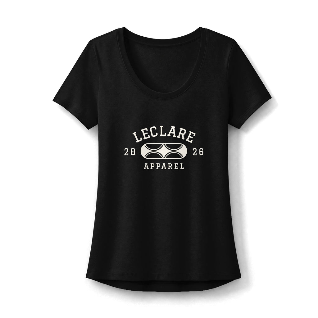 Leclare Sport-Style Scoop Neck Tee