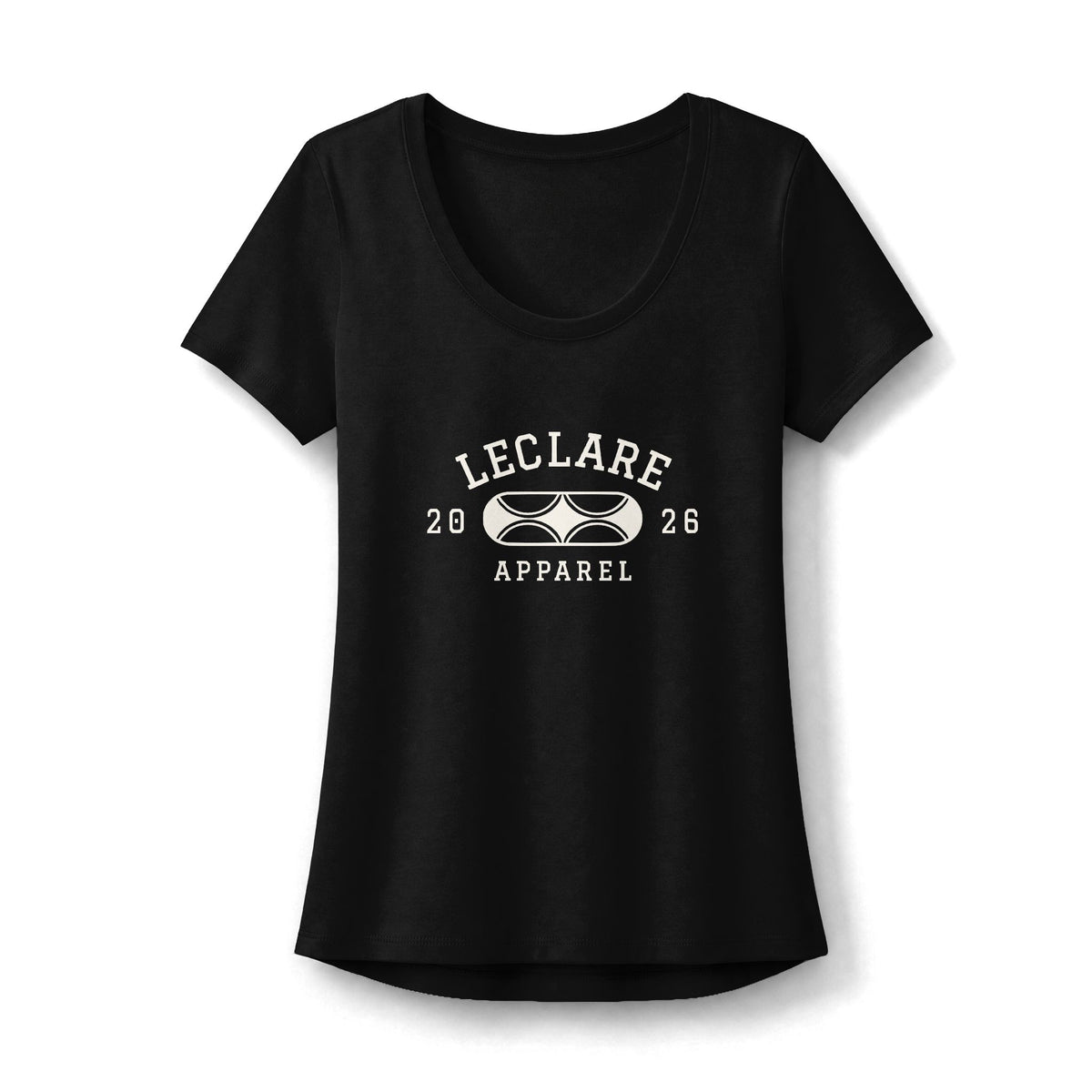 Leclare Sport-Style Scoop Neck Tee