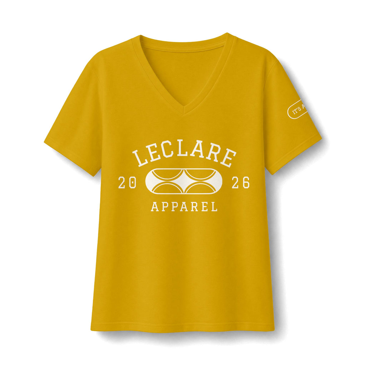 Leclare Sport-Style Jersey V-Neck