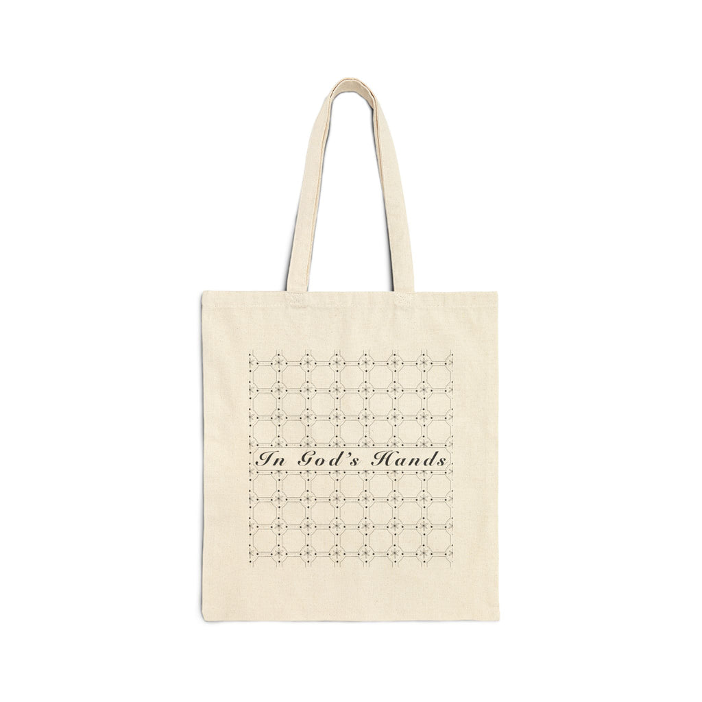 In God’s Hands Cotton Canvas Tote Bag