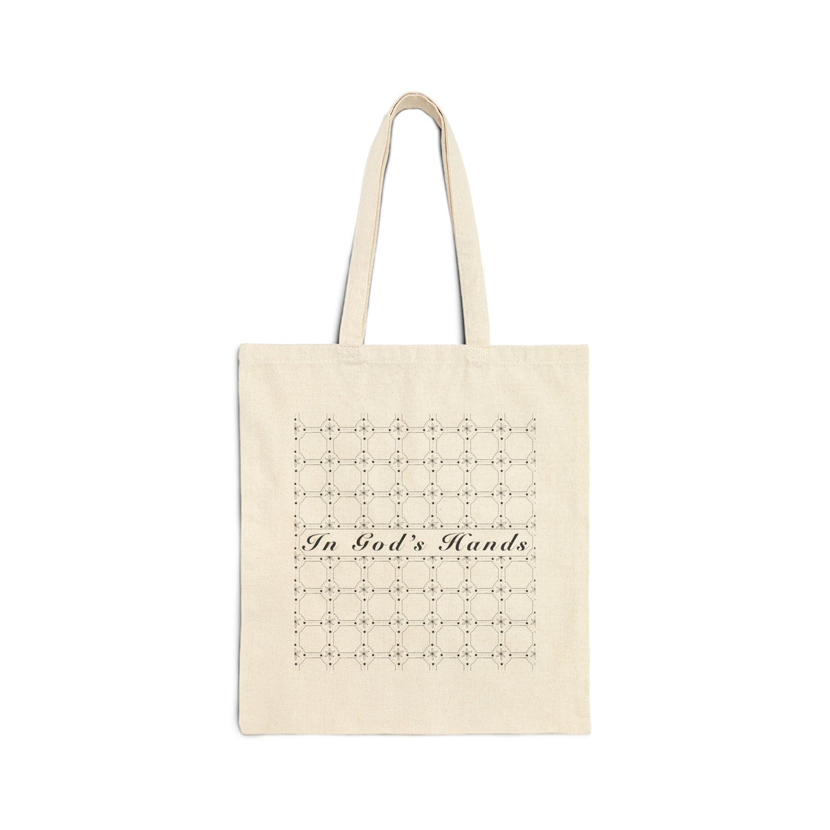 In God’s Hands Cotton Canvas Tote Bag