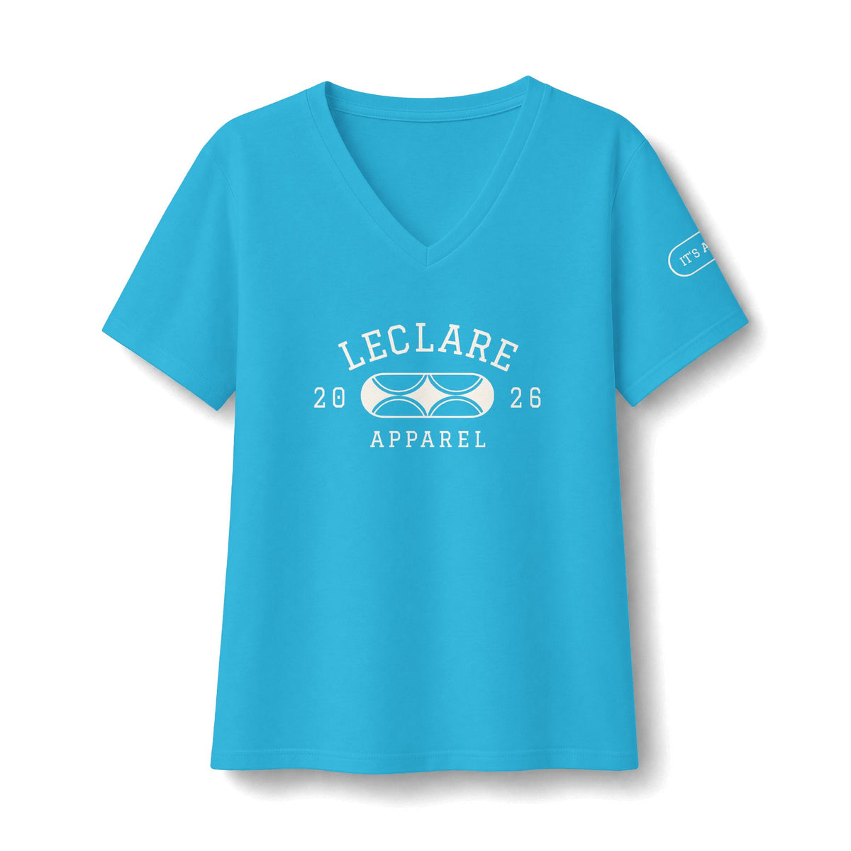 Leclare Sport-Style Jersey V-Neck