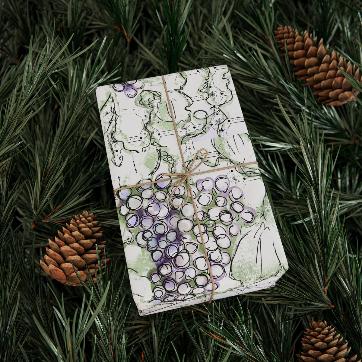 Tessera White Wrapping Paper