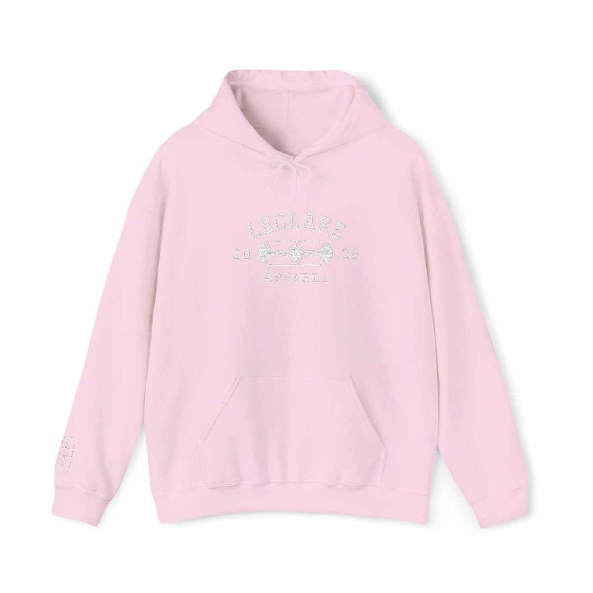 Leclare Sport-Style Hooded Sweatshirt (Embroidered)