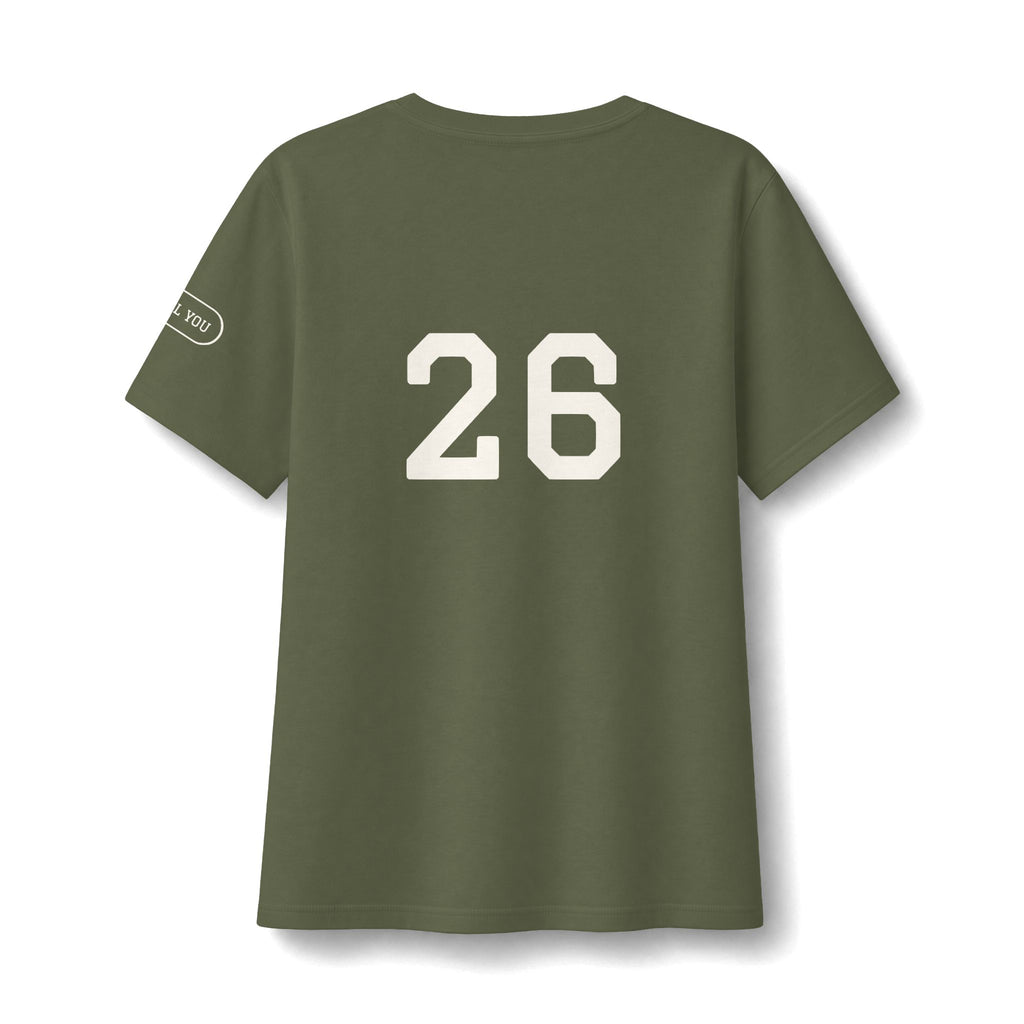Leclare Sport-Style Jersey V-Neck
