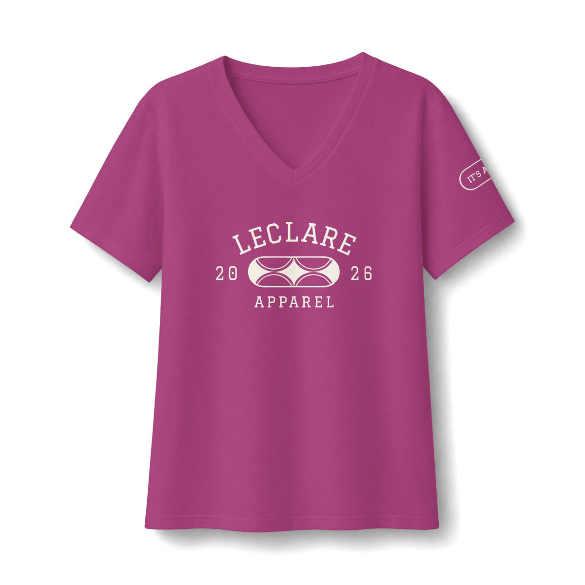 Leclare Sport-Style Jersey V-Neck