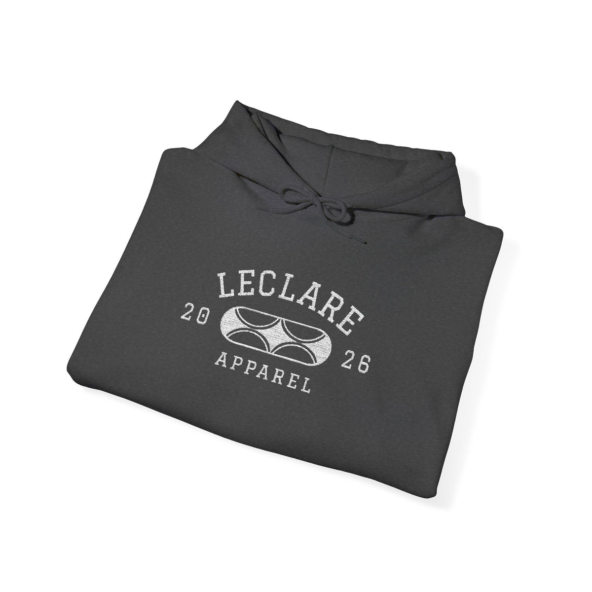 Leclare Sport-Style Hooded Sweatshirt (Embroidered)