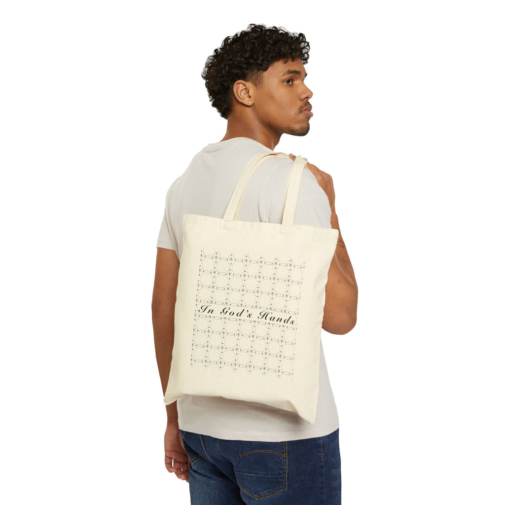 In God’s Hands Cotton Canvas Tote Bag
