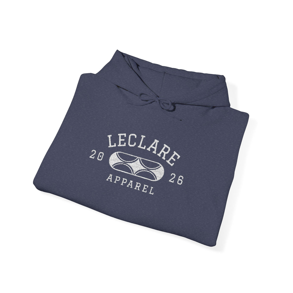 Leclare Sport-Style Hooded Sweatshirt (Embroidered)