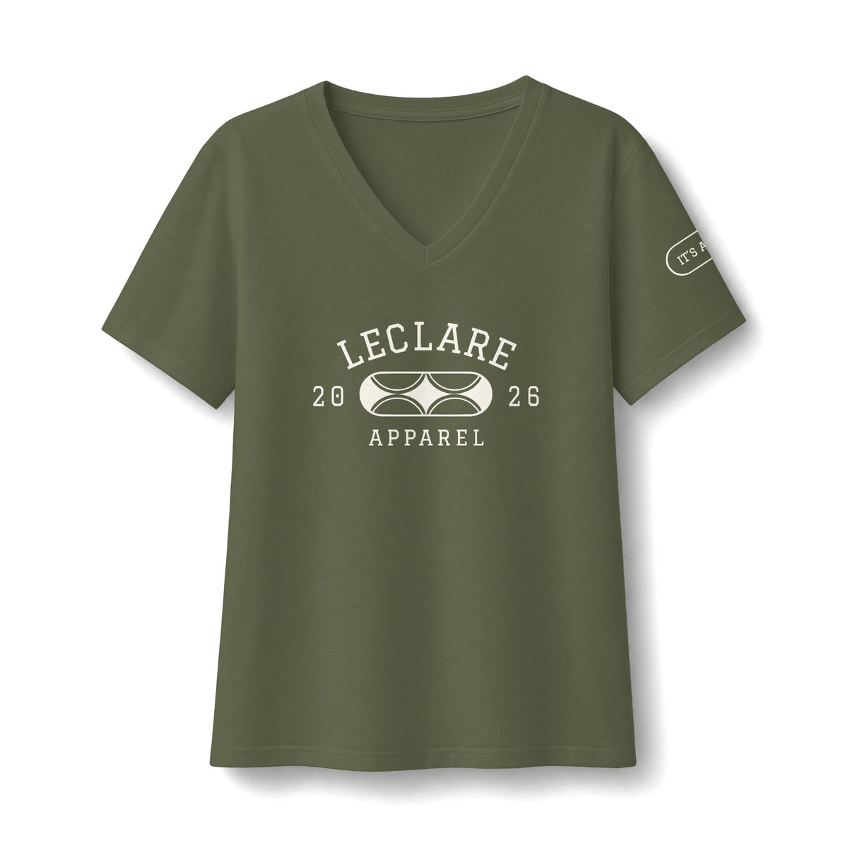 Leclare Sport-Style Jersey V-Neck