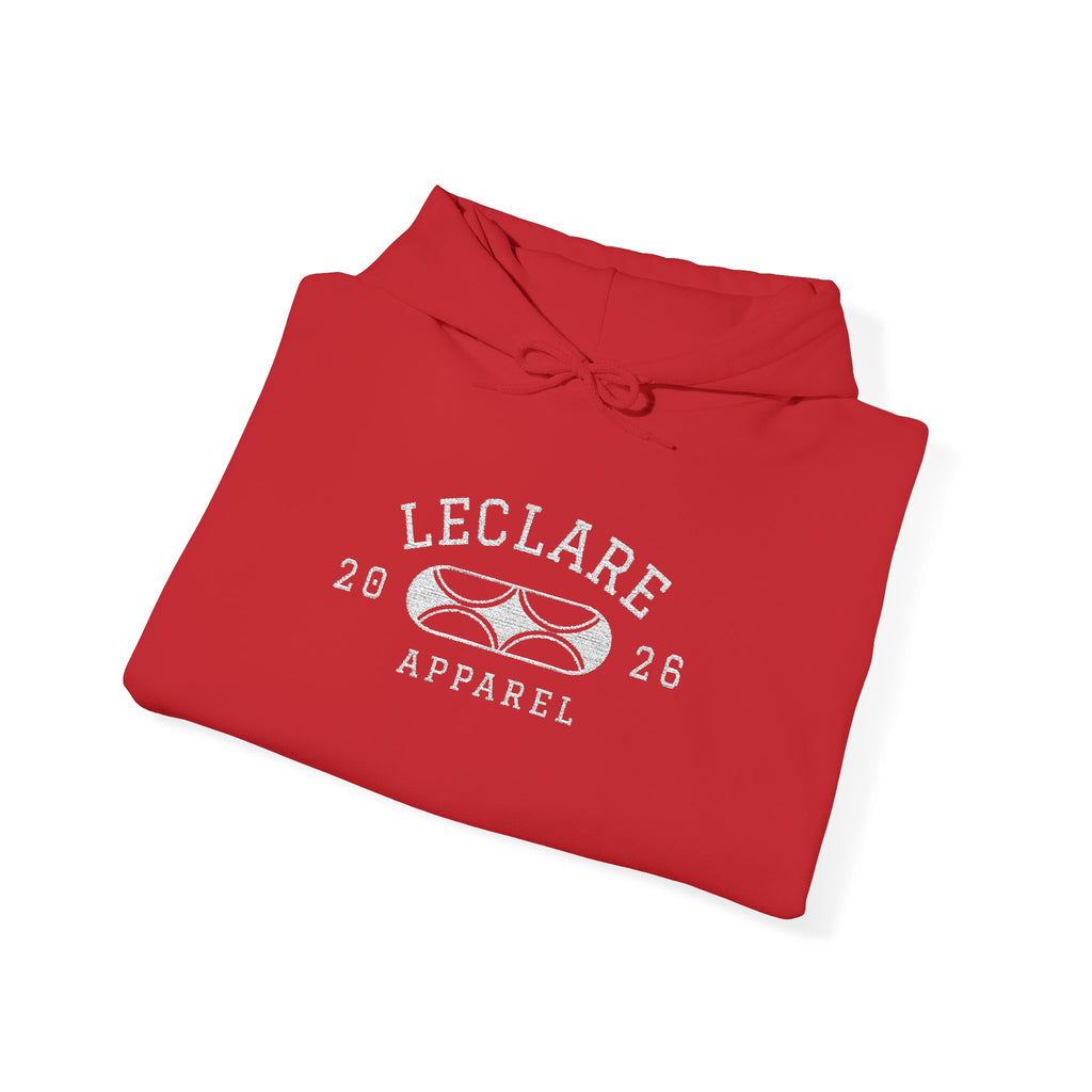 Leclare Sport-Style Hooded Sweatshirt (Embroidered)