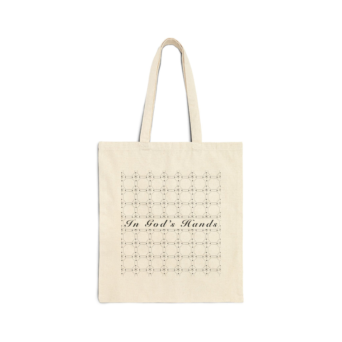 In God’s Hands Cotton Canvas Tote Bag