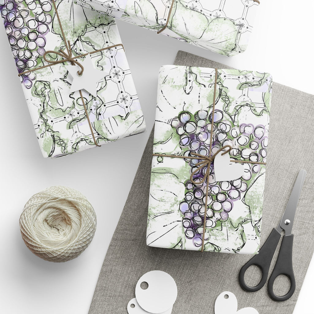 Tessera White Wrapping Paper