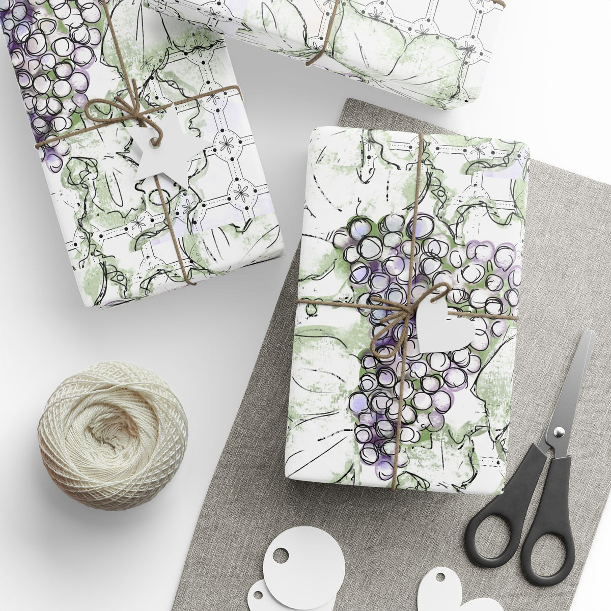 Tessera White Wrapping Paper