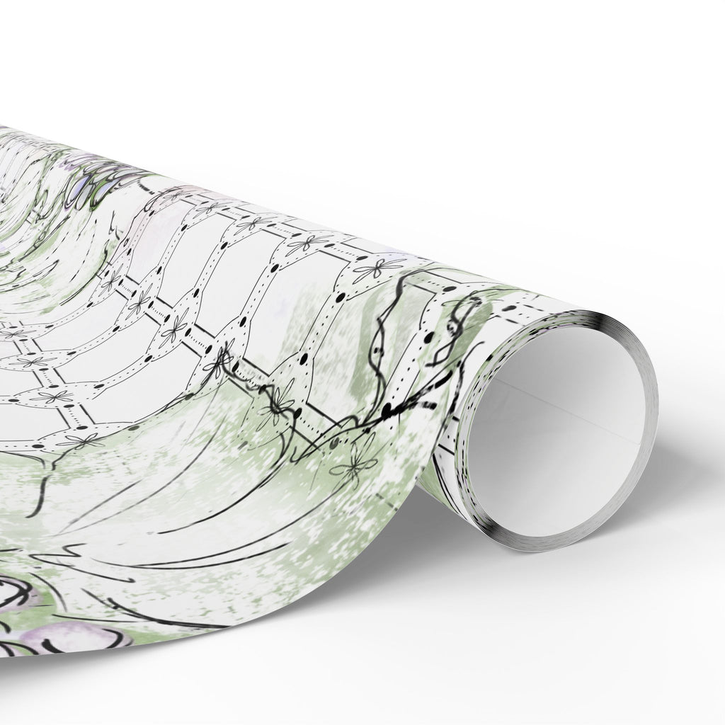 Tessera White Wrapping Paper
