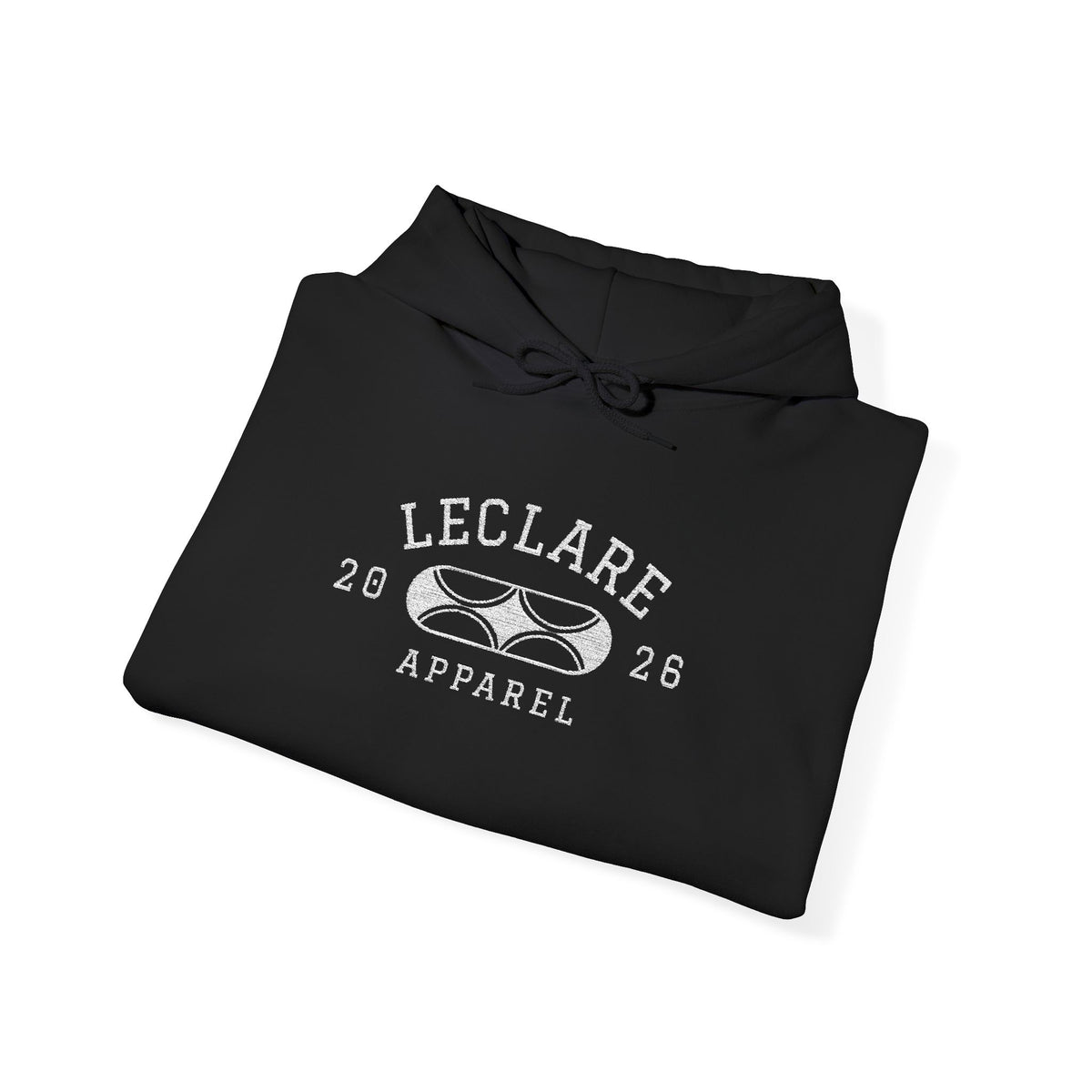 Leclare Sport-Style Hooded Sweatshirt (Embroidered)