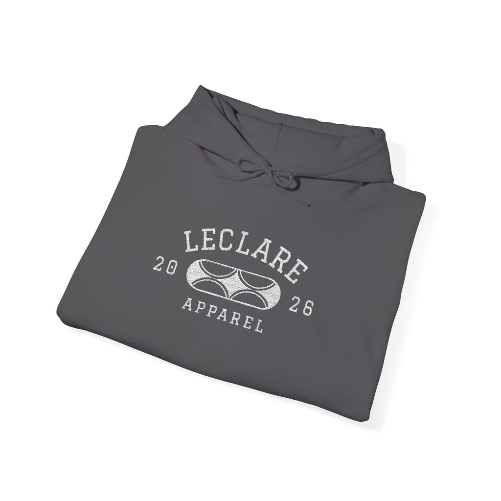 Leclare Sport-Style Hooded Sweatshirt (Embroidered)