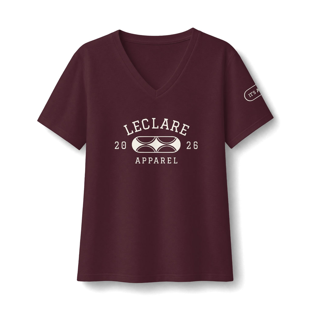 Leclare Sport-Style Jersey V-Neck