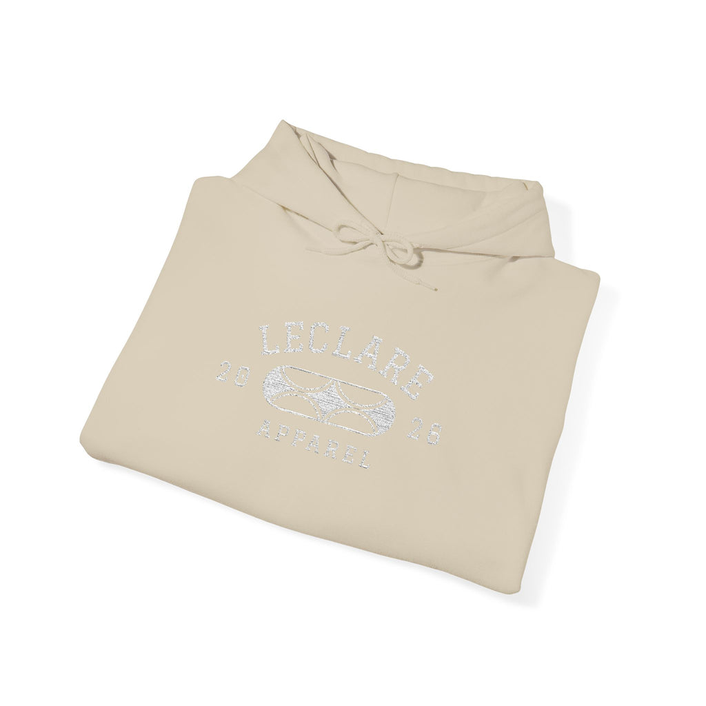 Leclare Sport-Style Hooded Sweatshirt (Embroidered)