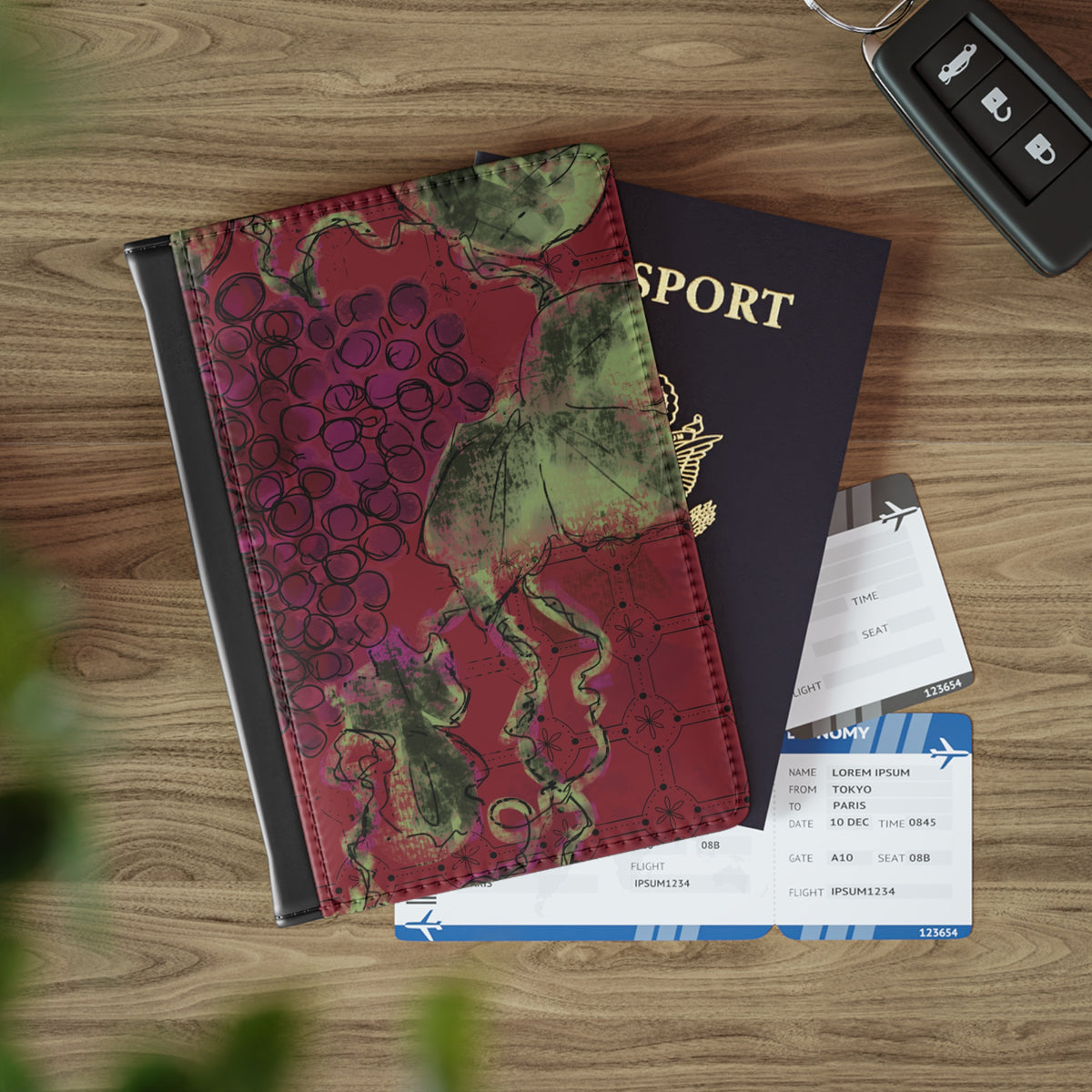 Tessera Red Passport Cover