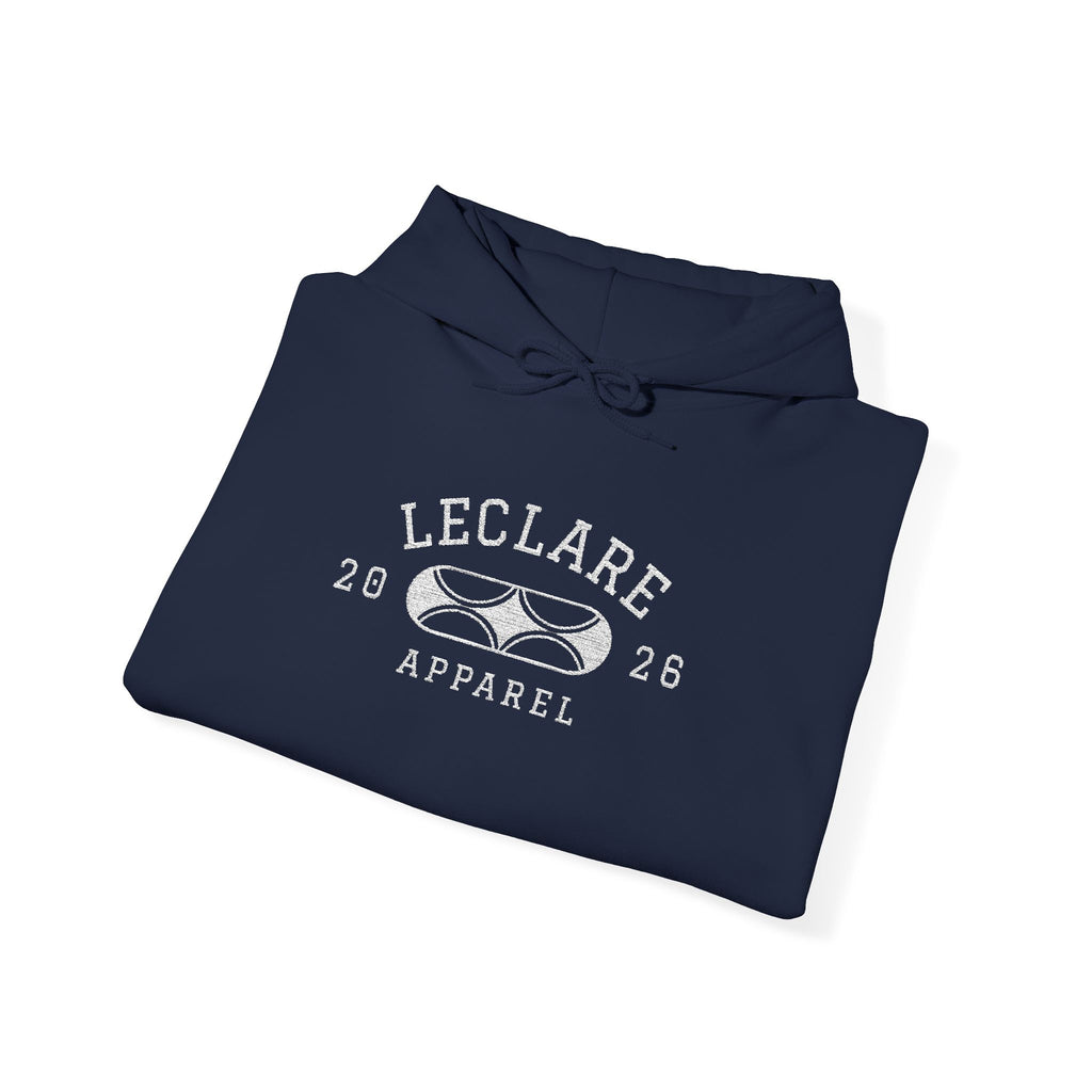 Leclare Sport-Style Hooded Sweatshirt (Embroidered)