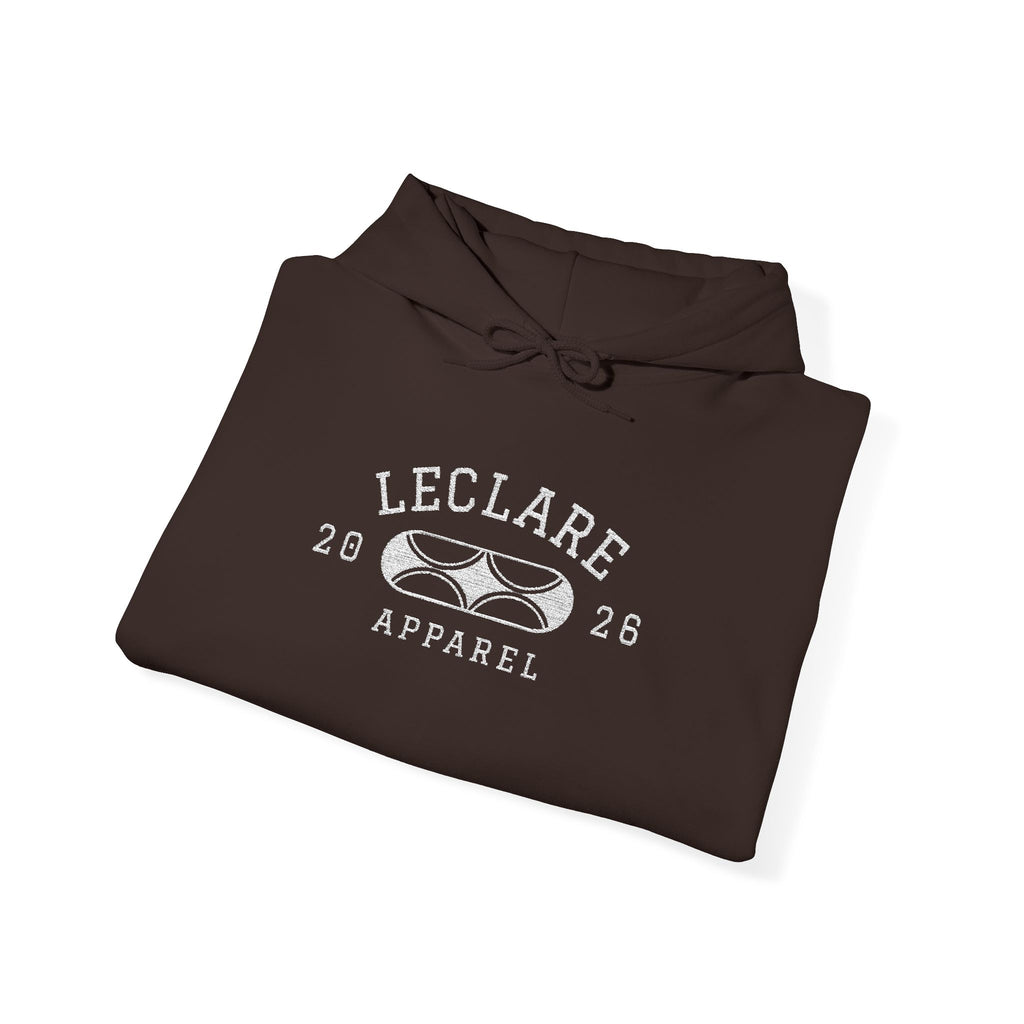 Leclare Sport-Style Hooded Sweatshirt (Embroidered)